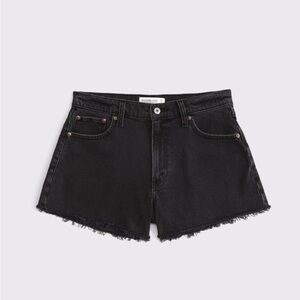 Abercrombie & Fitch Black Curve Love High Rise 90s Cutoff Short